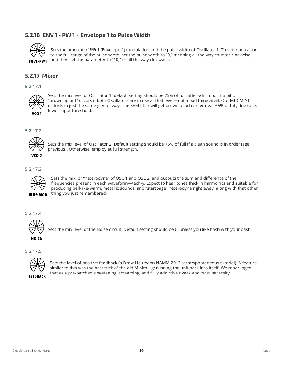 17 mixer | Studio Electronics Boomstar User Manual | Page 23 / 35