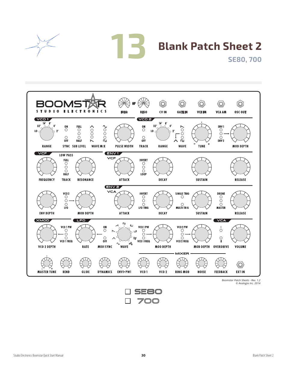Studio Electronics Boomstar User Manual | Page 34 / 35