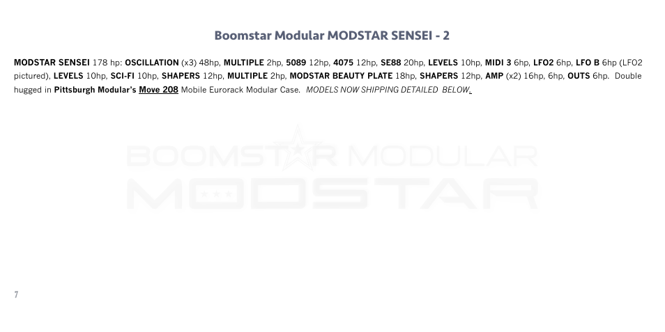 Boomstar modular modstar sensei - 2 | Studio Electronics Boomstar Modular User Manual | Page 10 / 25