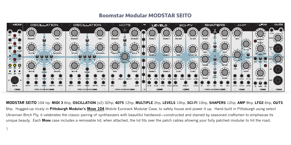 Boomstar modular modstar seito | Studio Electronics Boomstar Modular User Manual | Page 8 / 25