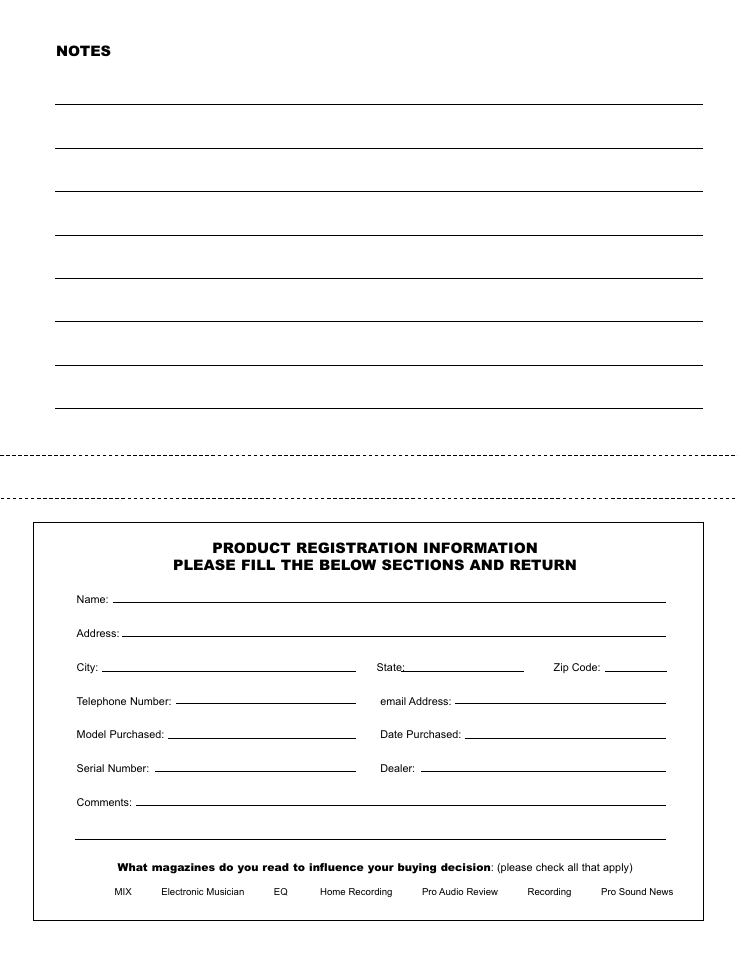 Studio Projects VTB1 Manual User Manual | Page 6 / 6