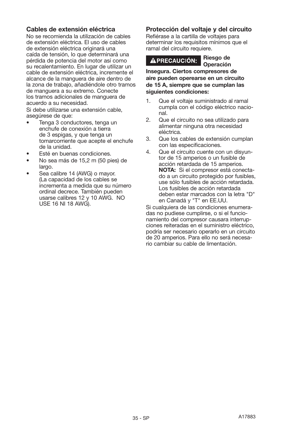 Craftsman PERMANENTLY LUBRICATED TANK MOUNTED AIR COMPRESSOR 919.167321 User Manual | Page 31 / 44