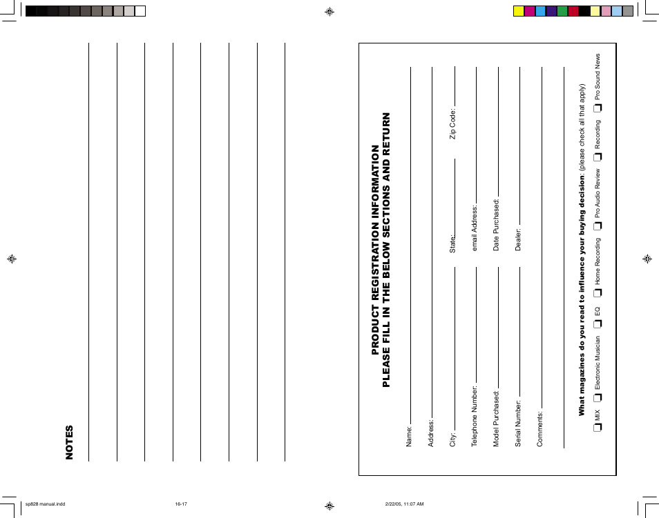 Studio Projects SP828 User Manual | Page 8 / 8