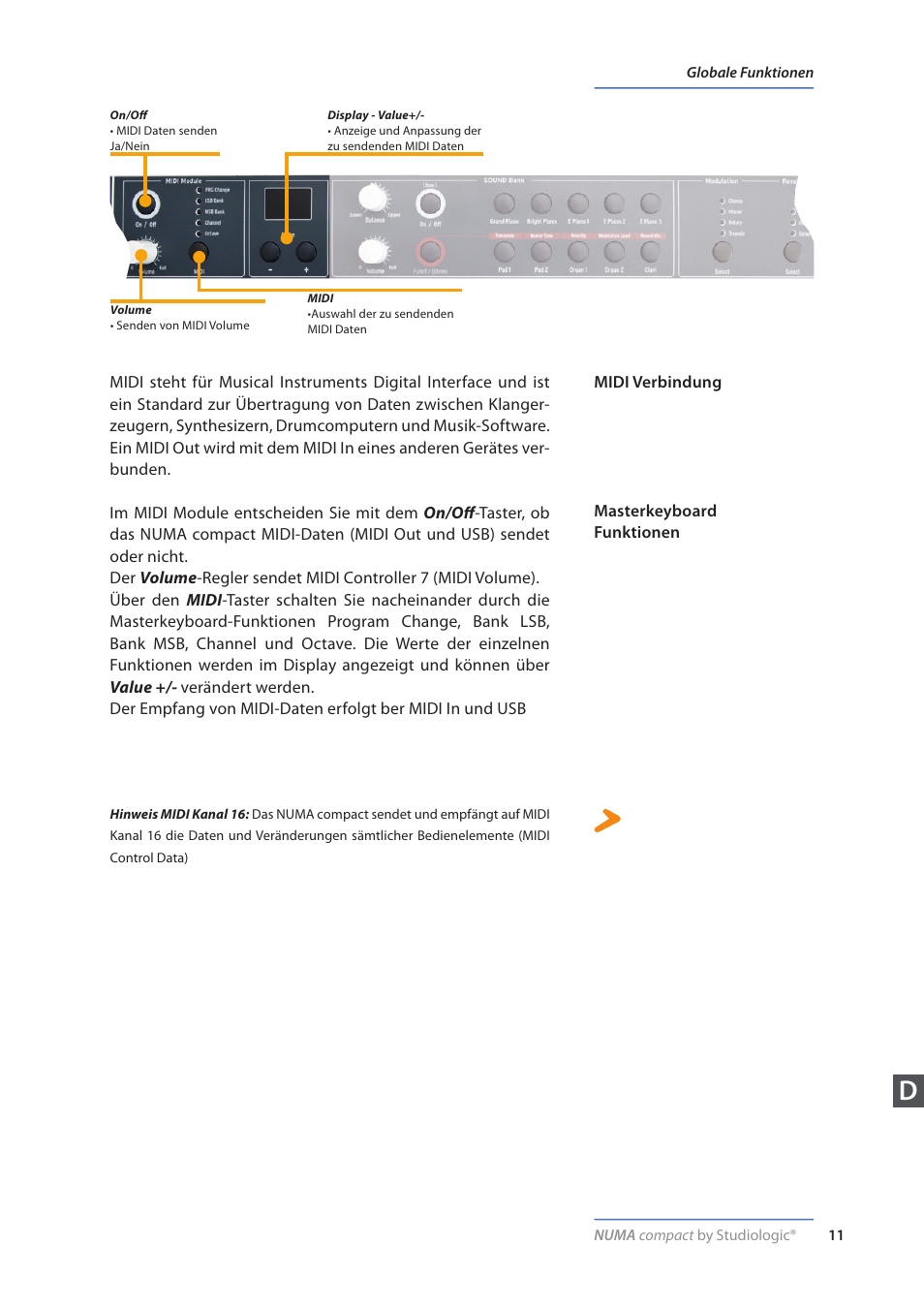 Studiologic Numa Compact Manual User Manual | Page 44 / 53