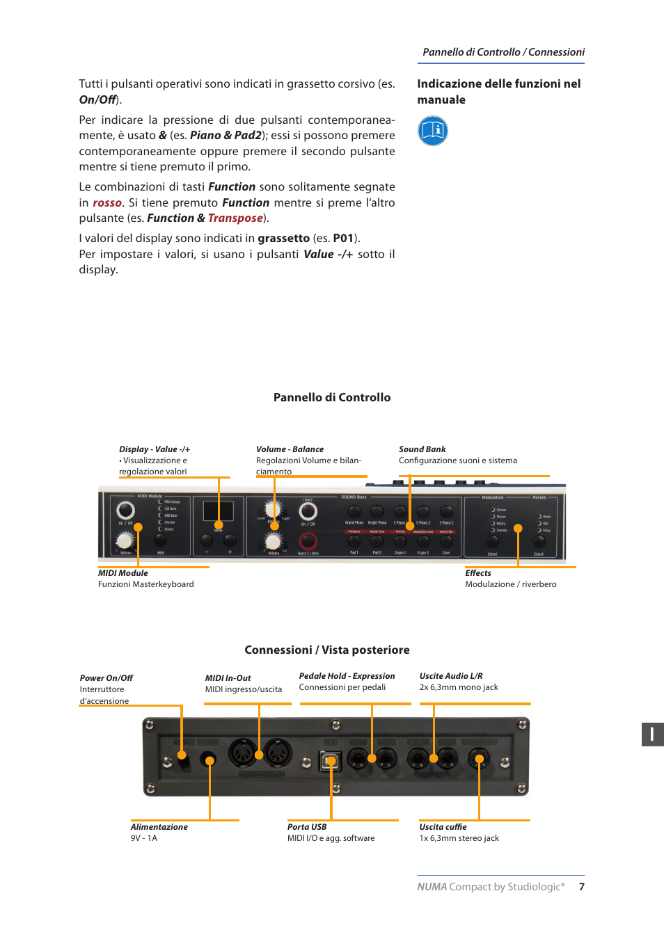 Studiologic Numa Compact Manual User Manual | Page 7 / 53