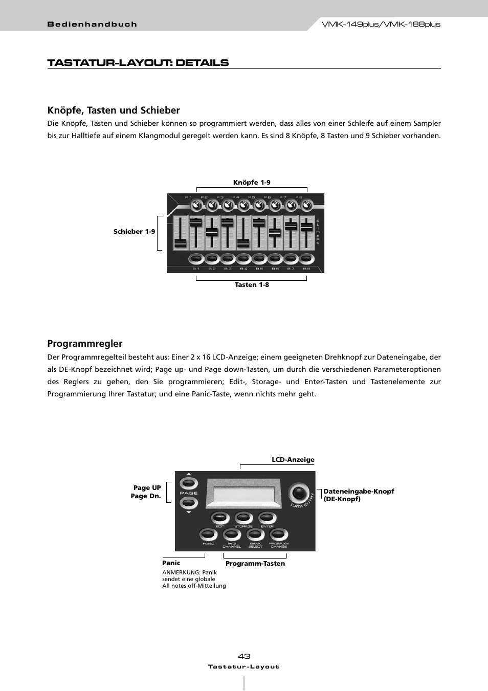Programmregler | Studiologic VMK161Organ User Manual | Page 45 / 98