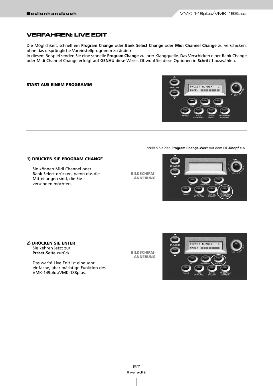 Verfahren: live edit | Studiologic VMK161Organ User Manual | Page 59 / 98