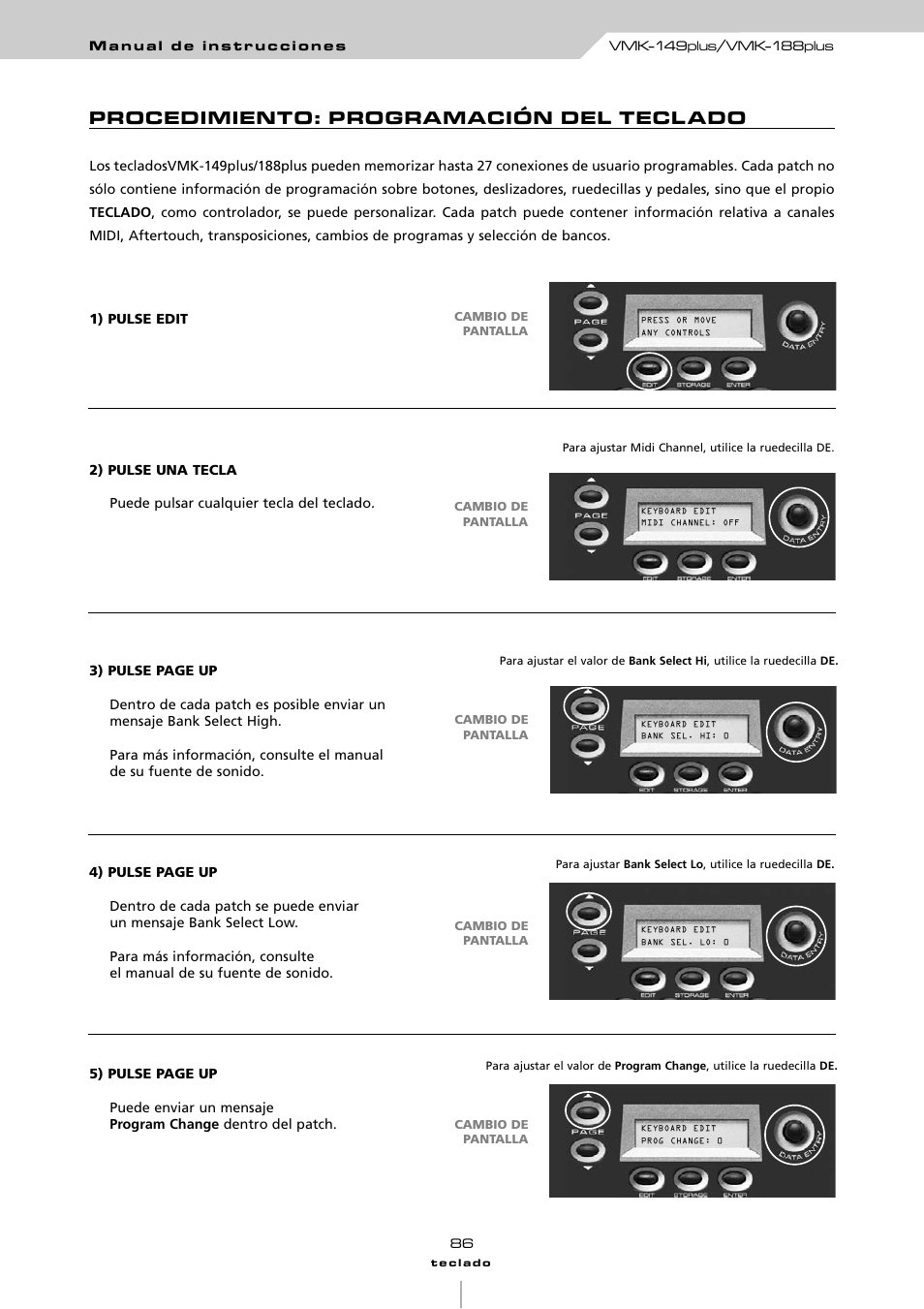 Studiologic VMK161Organ User Manual | Page 88 / 98