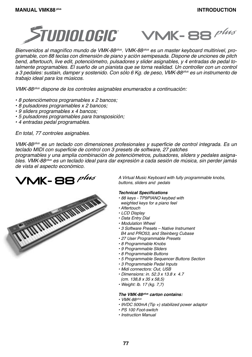 Studiologic VMK88Plus User Manual | Page 79 / 98