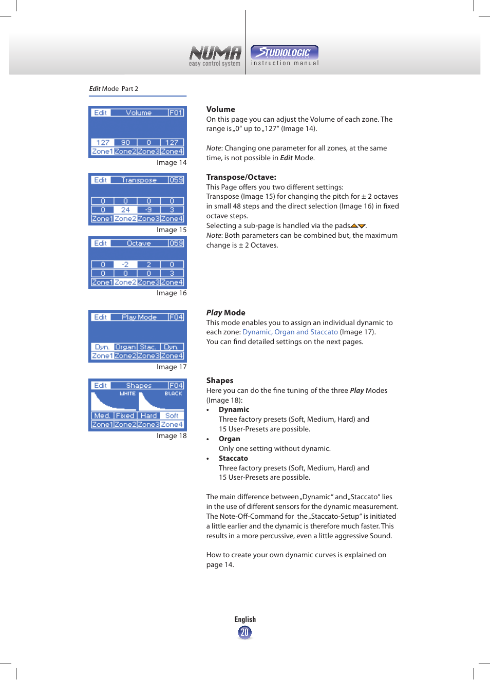 Studiologic Numa Nero User Manual | Page 20 / 47