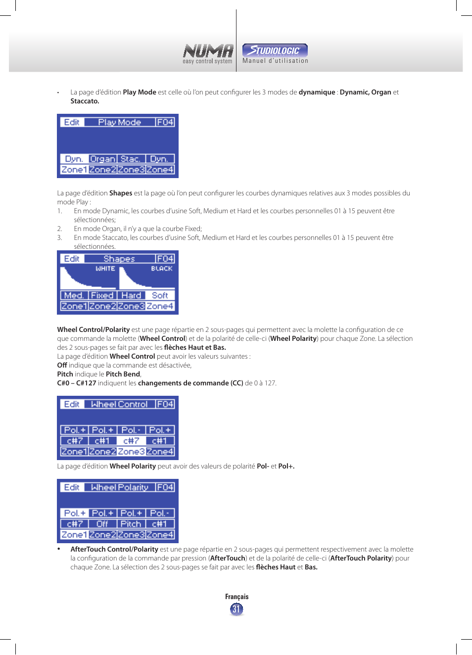 Studiologic Numa Nero User Manual | Page 31 / 47