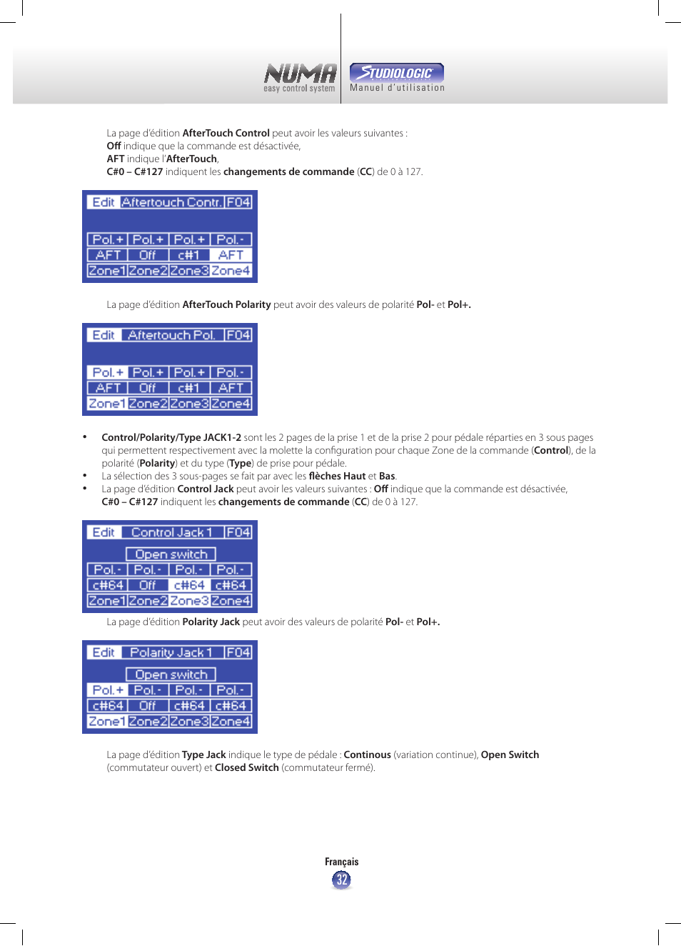 Studiologic Numa Nero User Manual | Page 32 / 47