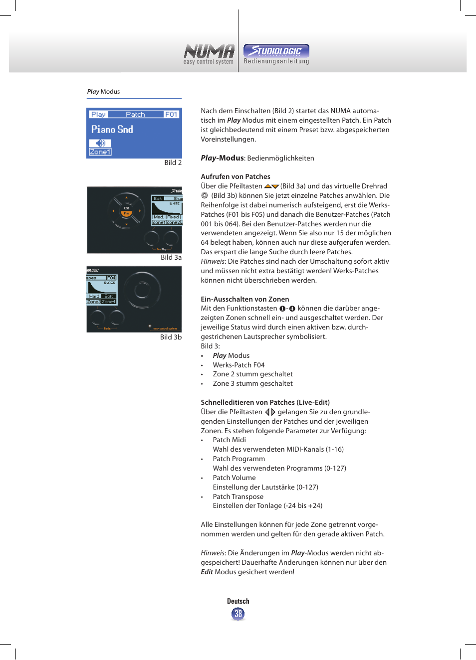 Studiologic Numa Nero User Manual | Page 38 / 47