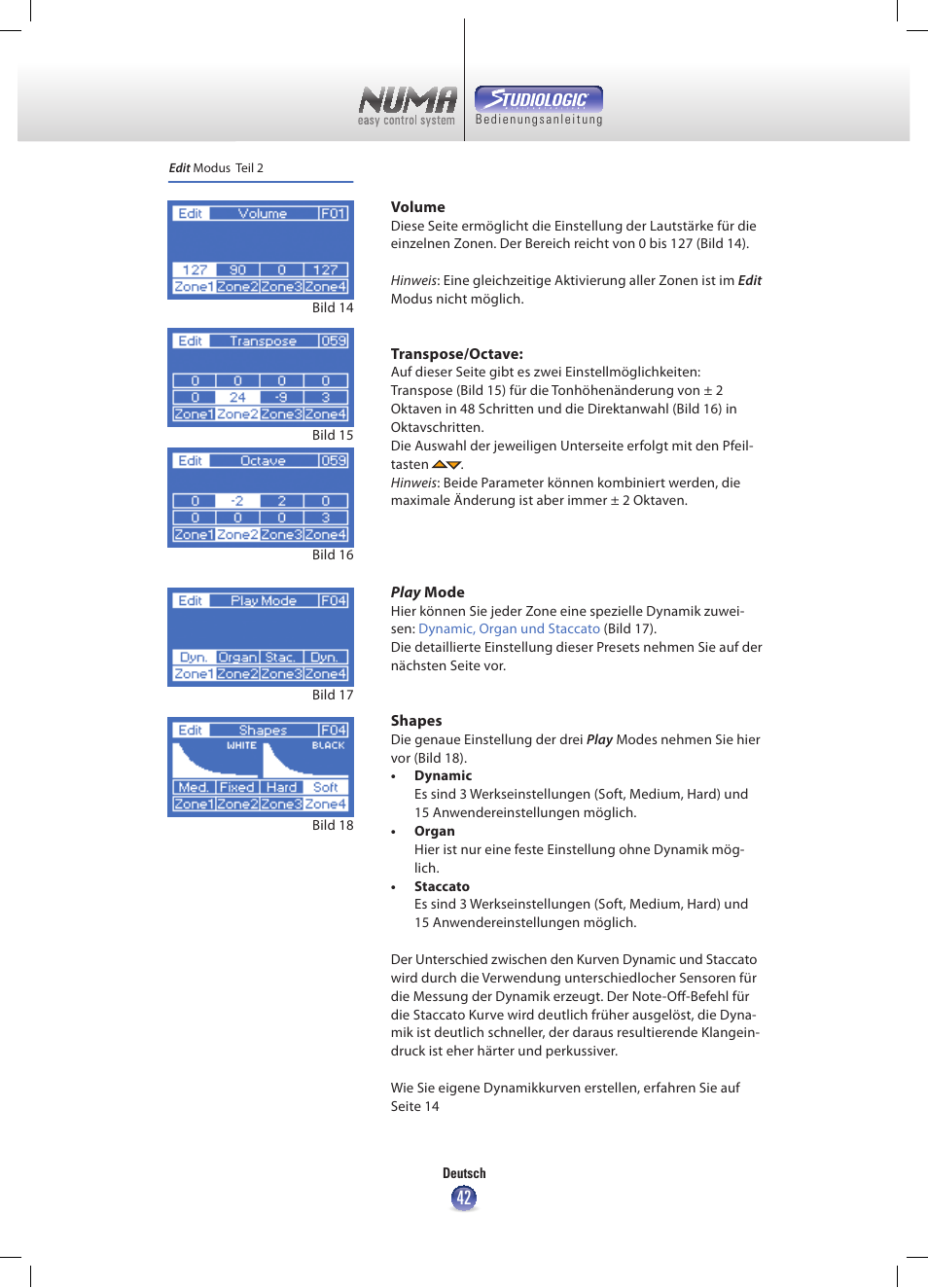 Studiologic Numa Nero User Manual | Page 42 / 47