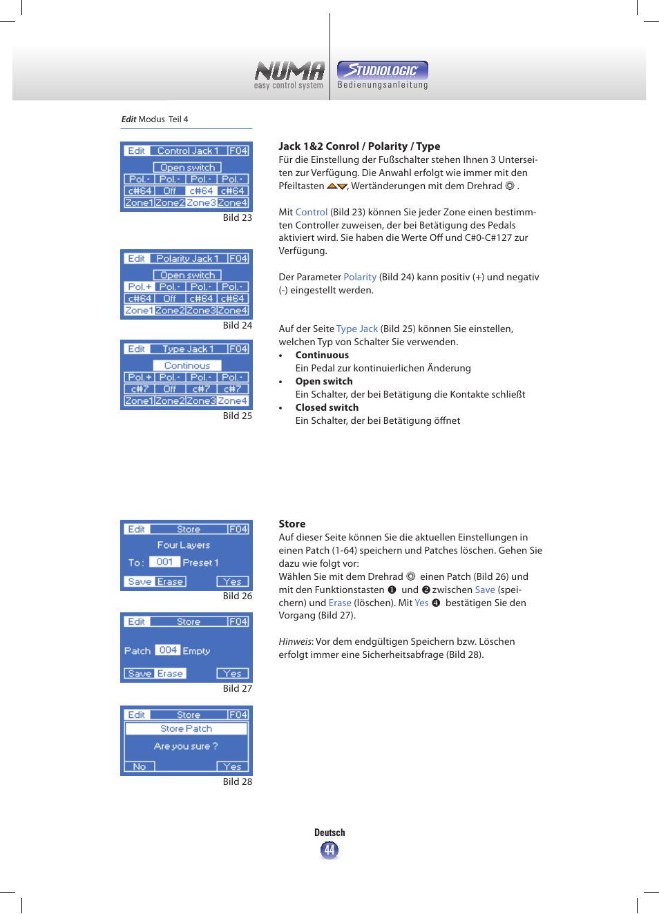Studiologic Numa Nero User Manual | Page 44 / 47