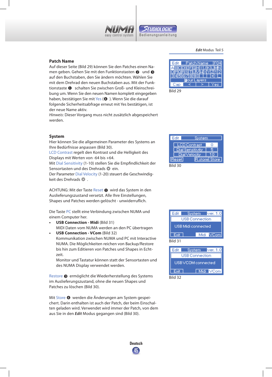 Studiologic Numa Nero User Manual | Page 45 / 47