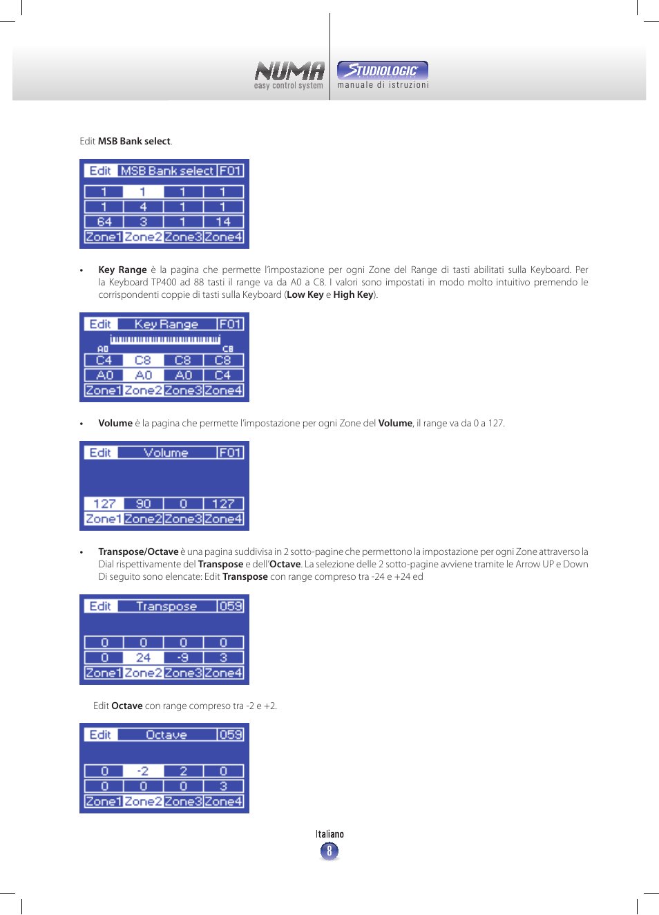 Studiologic Numa Nero User Manual | Page 8 / 47