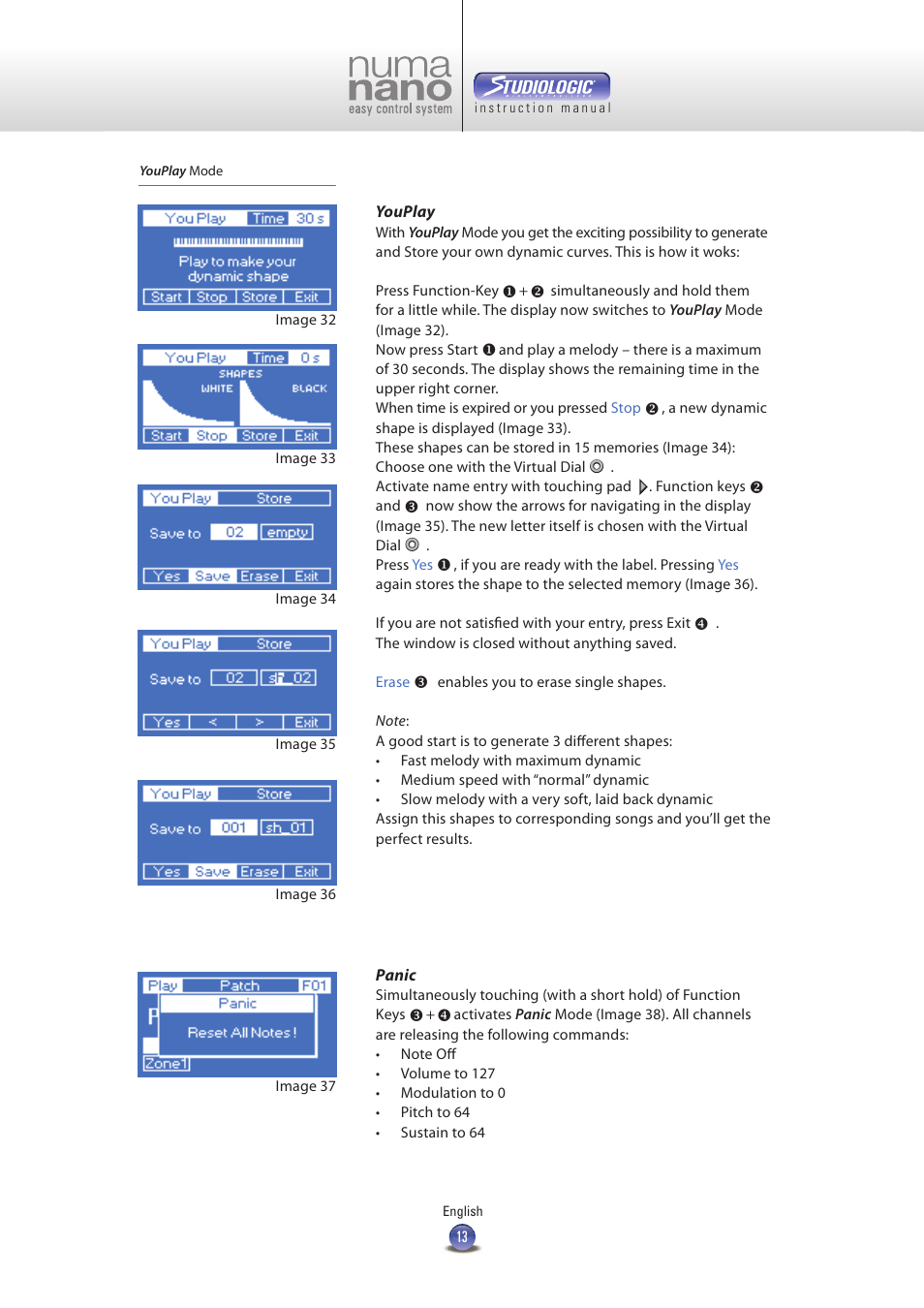 Studiologic Numa Nano User Manual | Page 13 / 16
