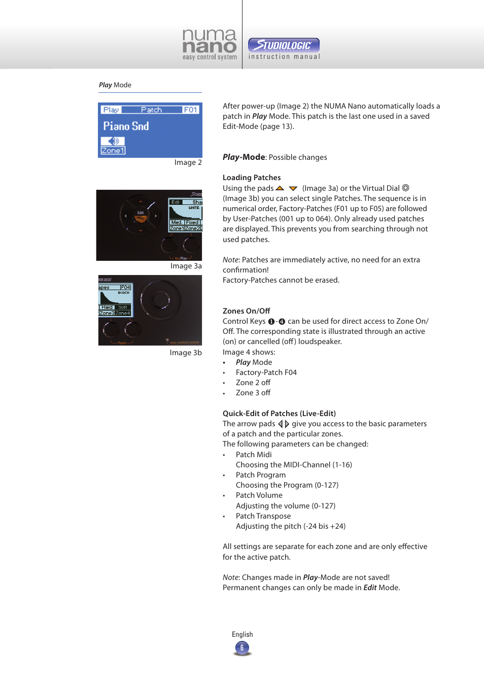 Studiologic Numa Nano User Manual | Page 6 / 16
