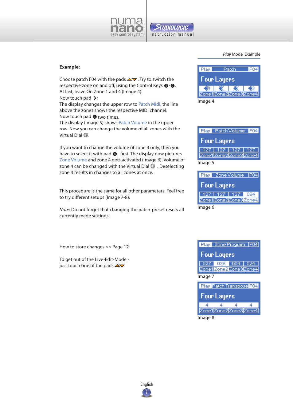 Studiologic Numa Nano User Manual | Page 7 / 16