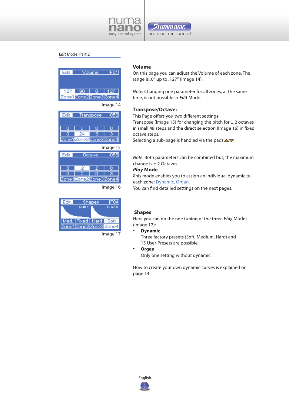 Studiologic Numa Nano User Manual | Page 9 / 16