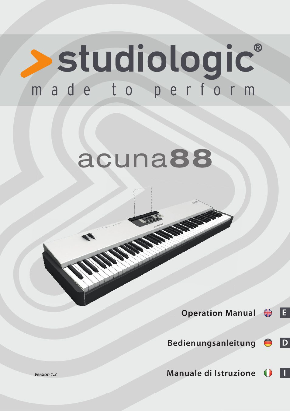 Studiologic Acuna 88 Manual User Manual | 56 pages