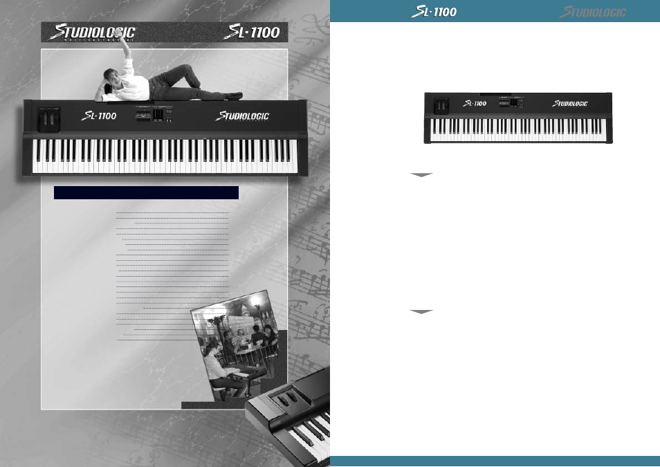 Indice | Studiologic SL1100 User Manual | Page 2 / 23