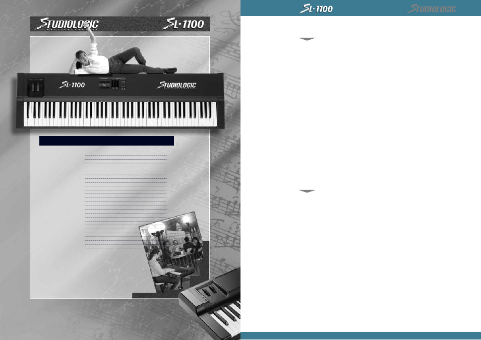 Index, English | Studiologic SL1100 User Manual | Page 6 / 23