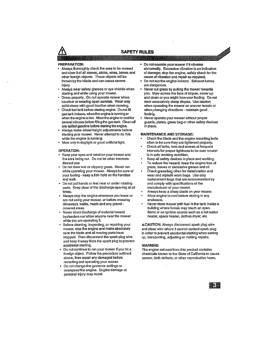 Safety rules | Craftsman 917.38919 User Manual | Page 3 / 12