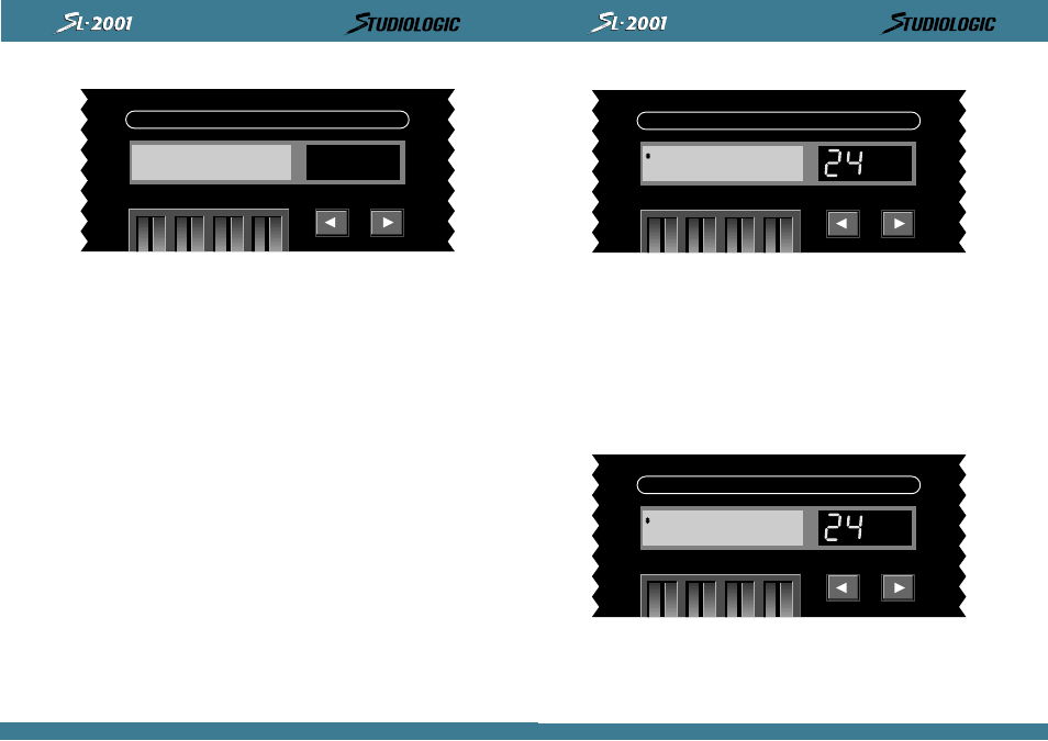 Perform / edit, Char preset blank name prst <crsr, Prstchg off source kybd2 | Studiologic SL2001 User Manual | Page 16 / 94