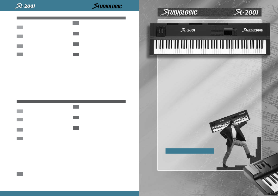 Studiologic SL2001 User Manual | Page 3 / 94