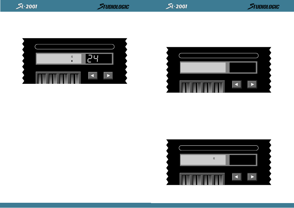 Perform / edit, Midi? input: - - - d output: a b, Store edit to prst24 α -yes -no | Studiologic SL2001 User Manual | Page 37 / 94