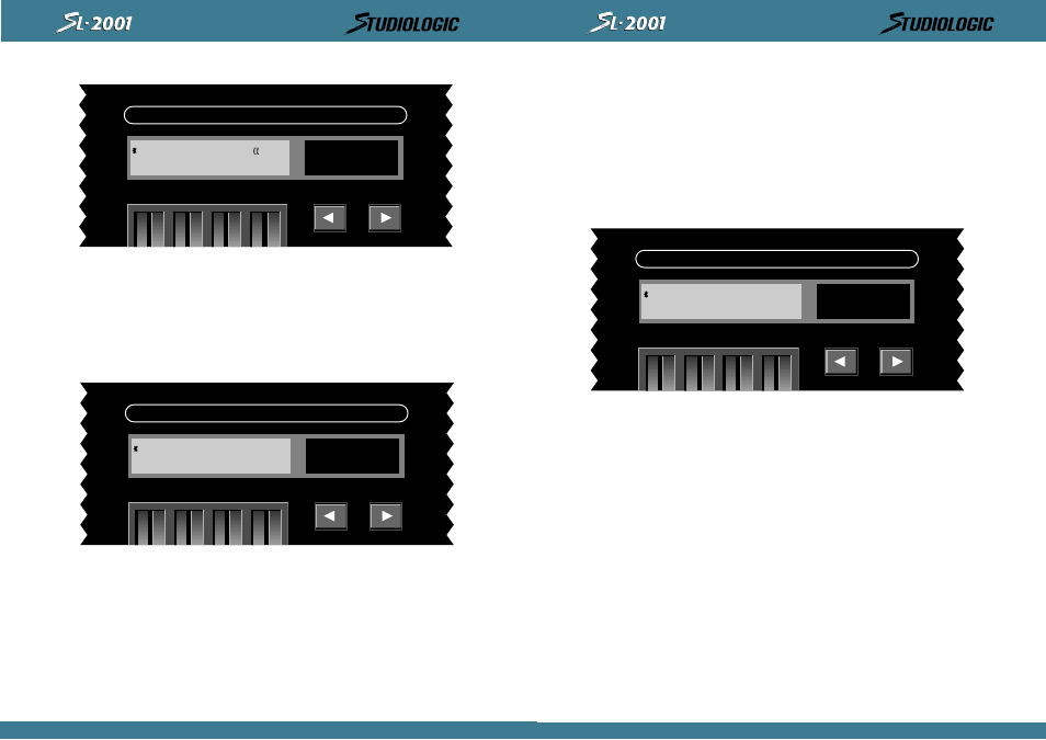 Perform / edit, Char a prg zone format midi <crsr, Name port ina chan 1 α -del | Char a <crsr | Studiologic SL2001 User Manual | Page 57 / 94