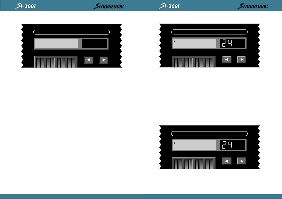 Perform / edit, Char preset blank name prst <crsr, Prstchg off source kybd2 | Studiologic SL2001 User Manual | Page 62 / 94