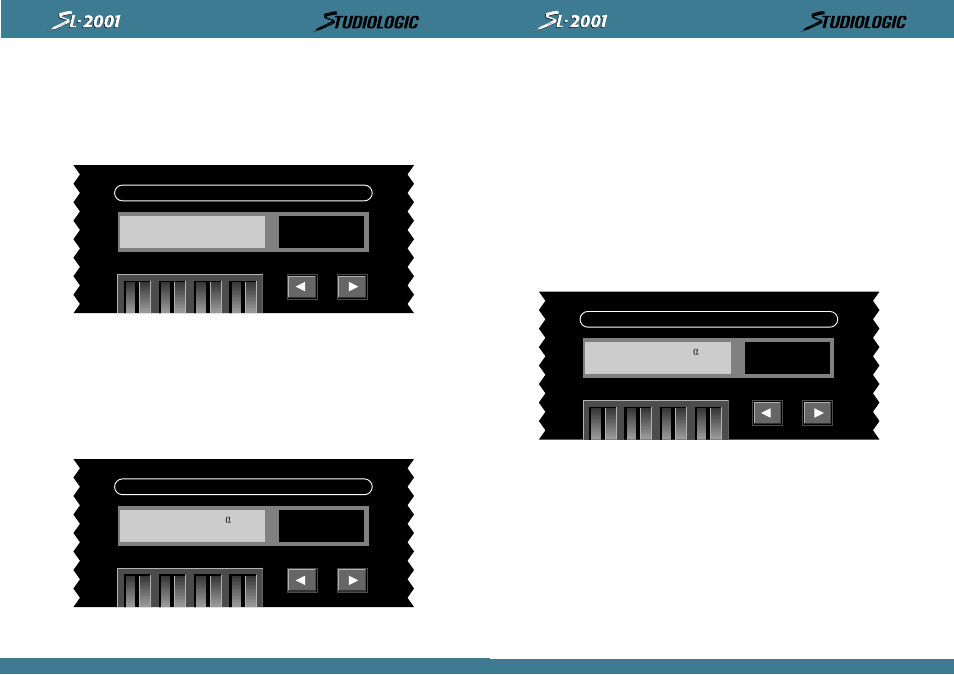 Perform / edit, Midi? input: - - - d output: a b | Studiologic SL2001 User Manual | Page 82 / 94