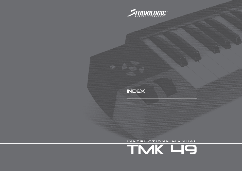 Studiologic TMK 49 User Manual | 6 pages