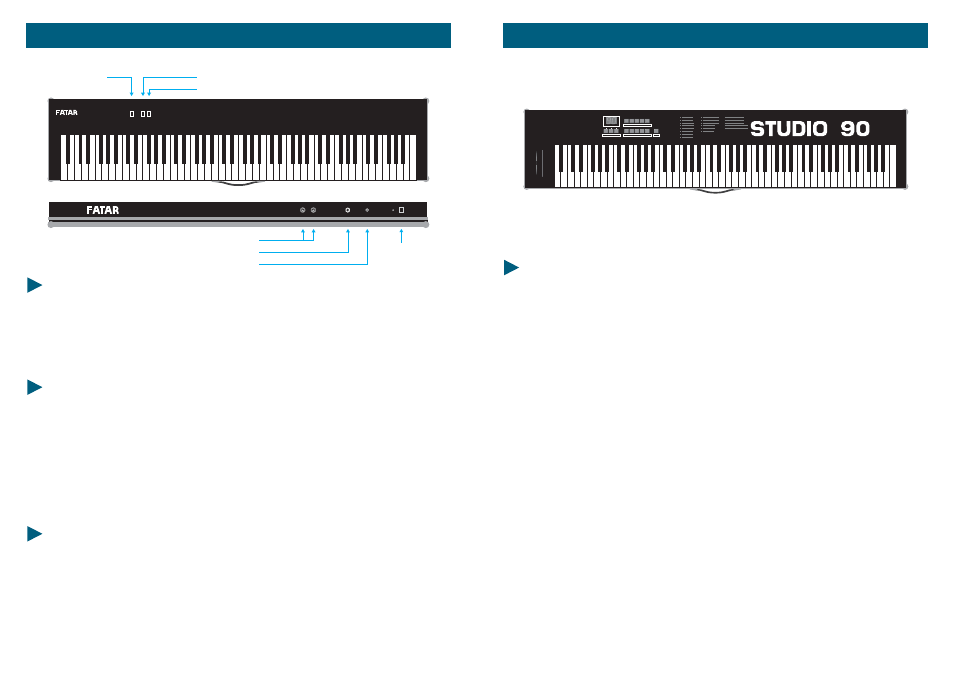 Studio 90, Studio 90 plus, Lower upper | Param. value prog. enter | Studiologic Studio 90 plus User Manual | Page 18 / 23