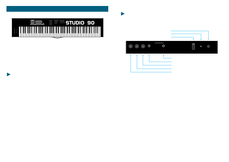 Studio 90, Param. value prog. enter, Feature list | Studiologic Studio 90 plus User Manual | Page 13 / 31