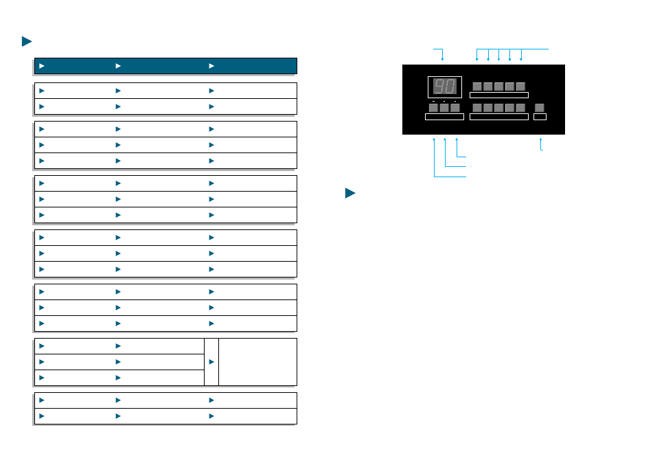 Parameter funktion value parameter funktion value | Studiologic Studio 90 plus User Manual | Page 28 / 31