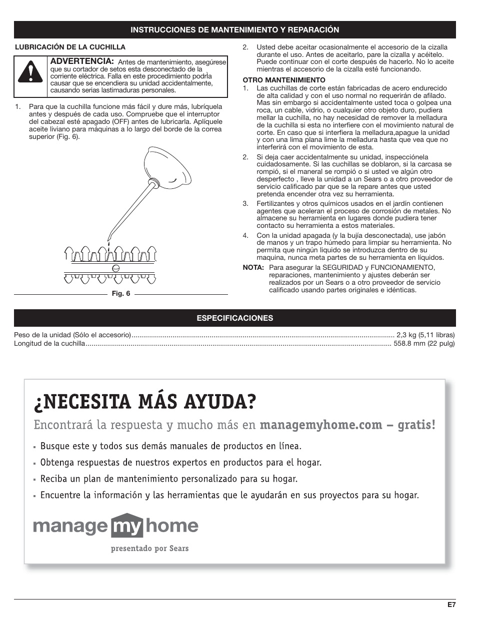 Craftsman 316.79249 User Manual | Page 15 / 20