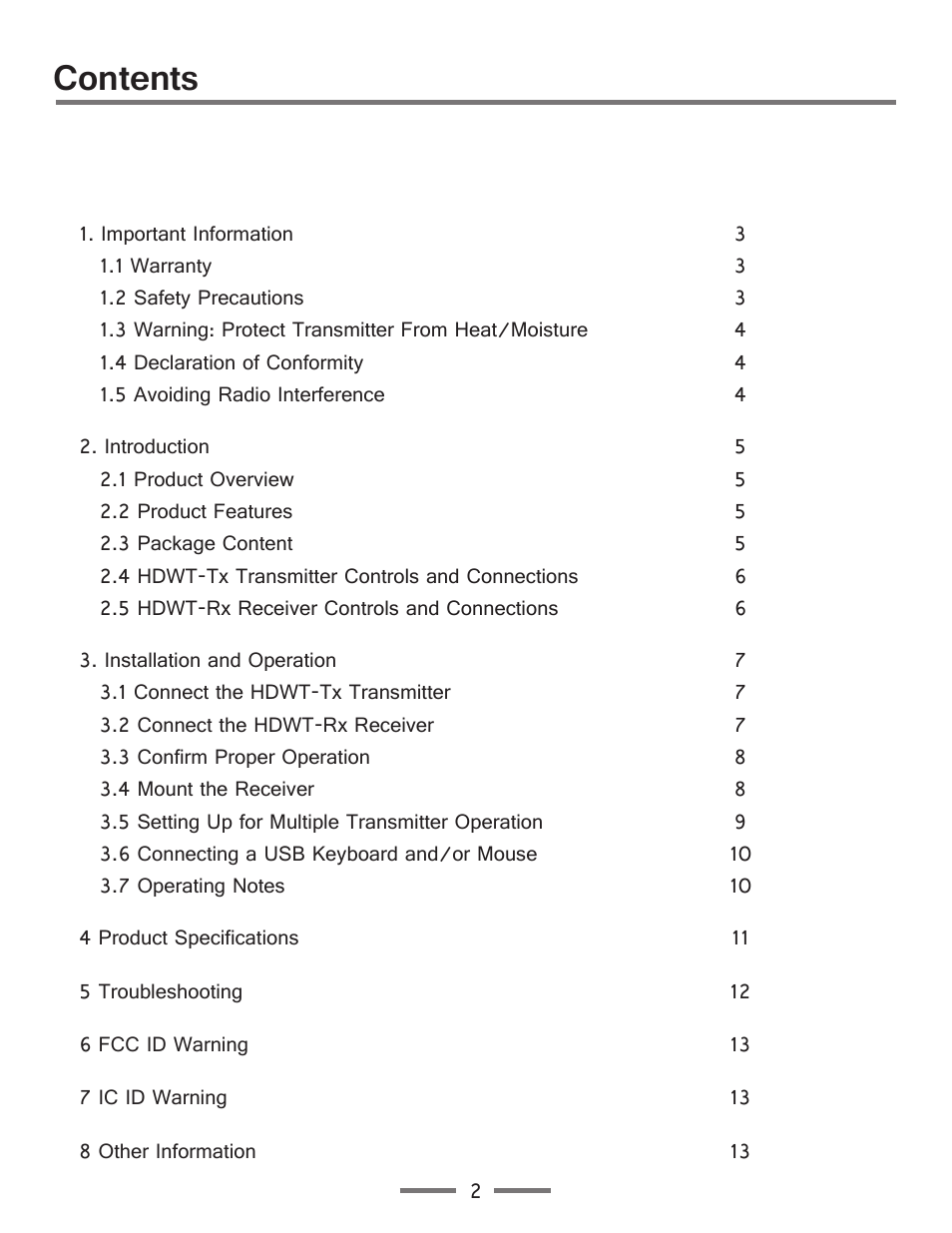 SunBriteTV SB-HDWT Manual User Manual | Page 2 / 13