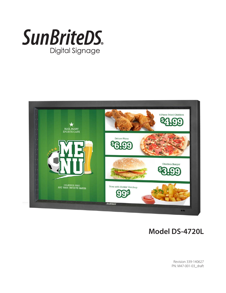 SunBriteTV DS-4720L User Manual | 41 pages