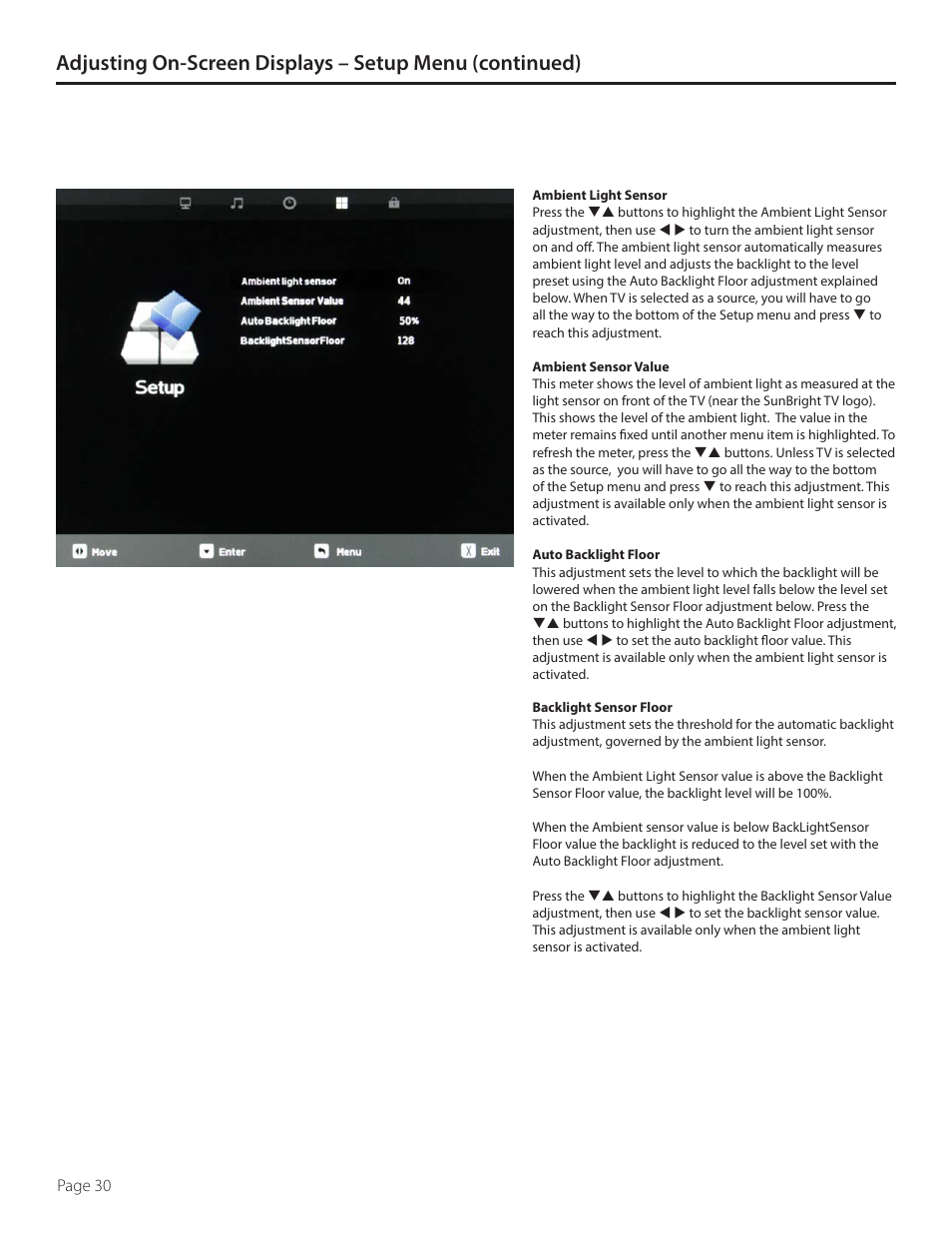 SunBriteTV DS-4720L User Manual | Page 30 / 41