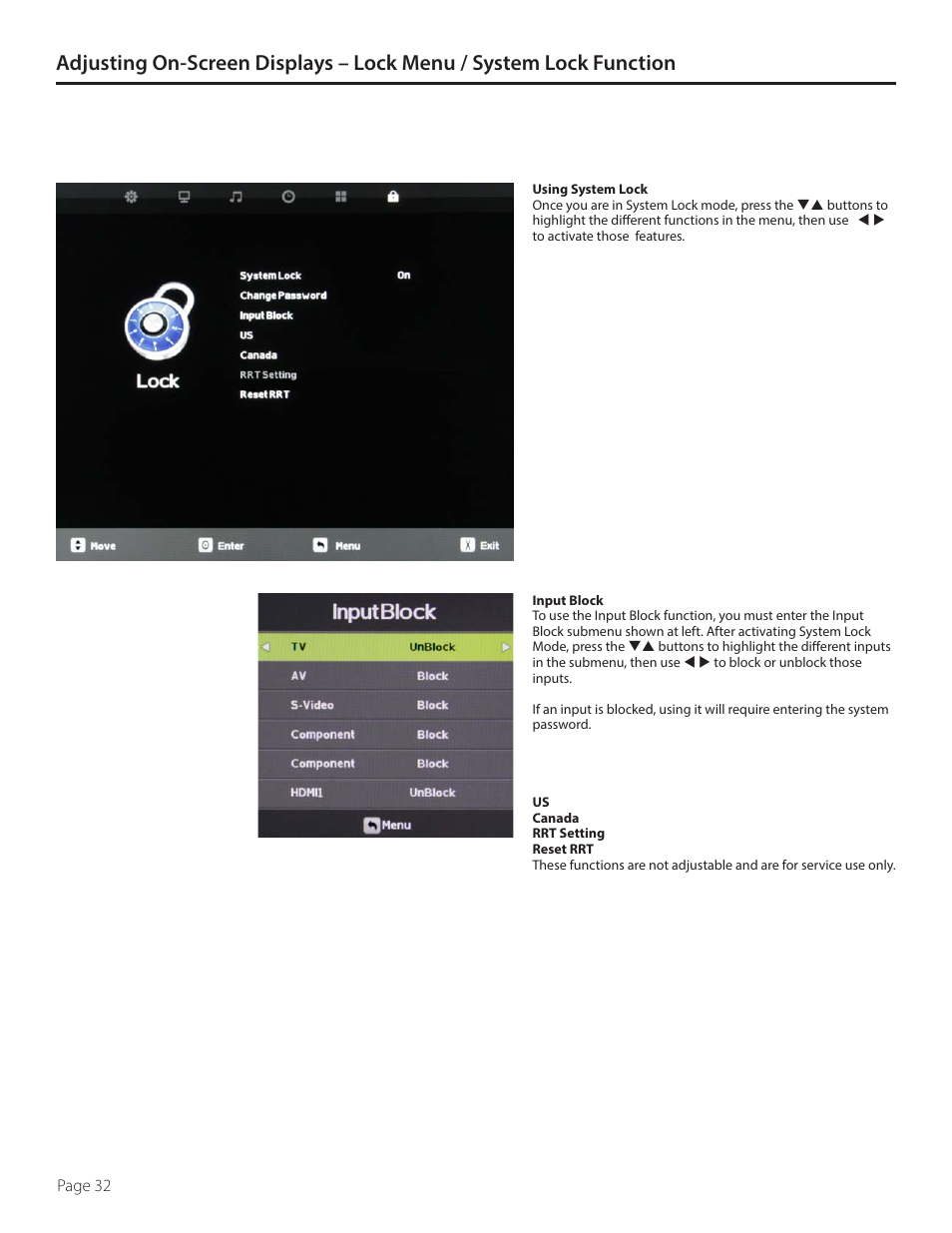 SunBriteTV DS-4720L User Manual | Page 32 / 41