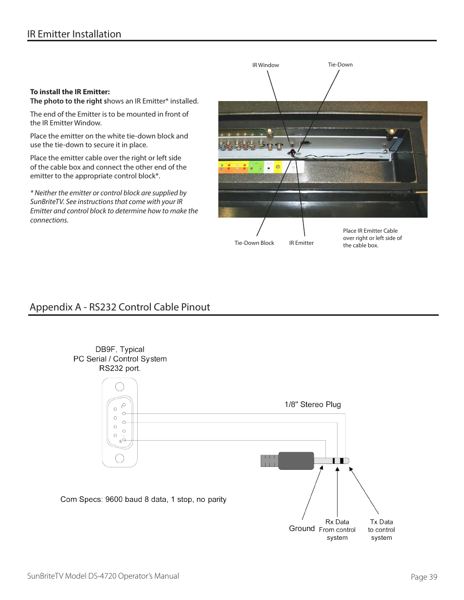 SunBriteTV DS-4720L User Manual | Page 39 / 41