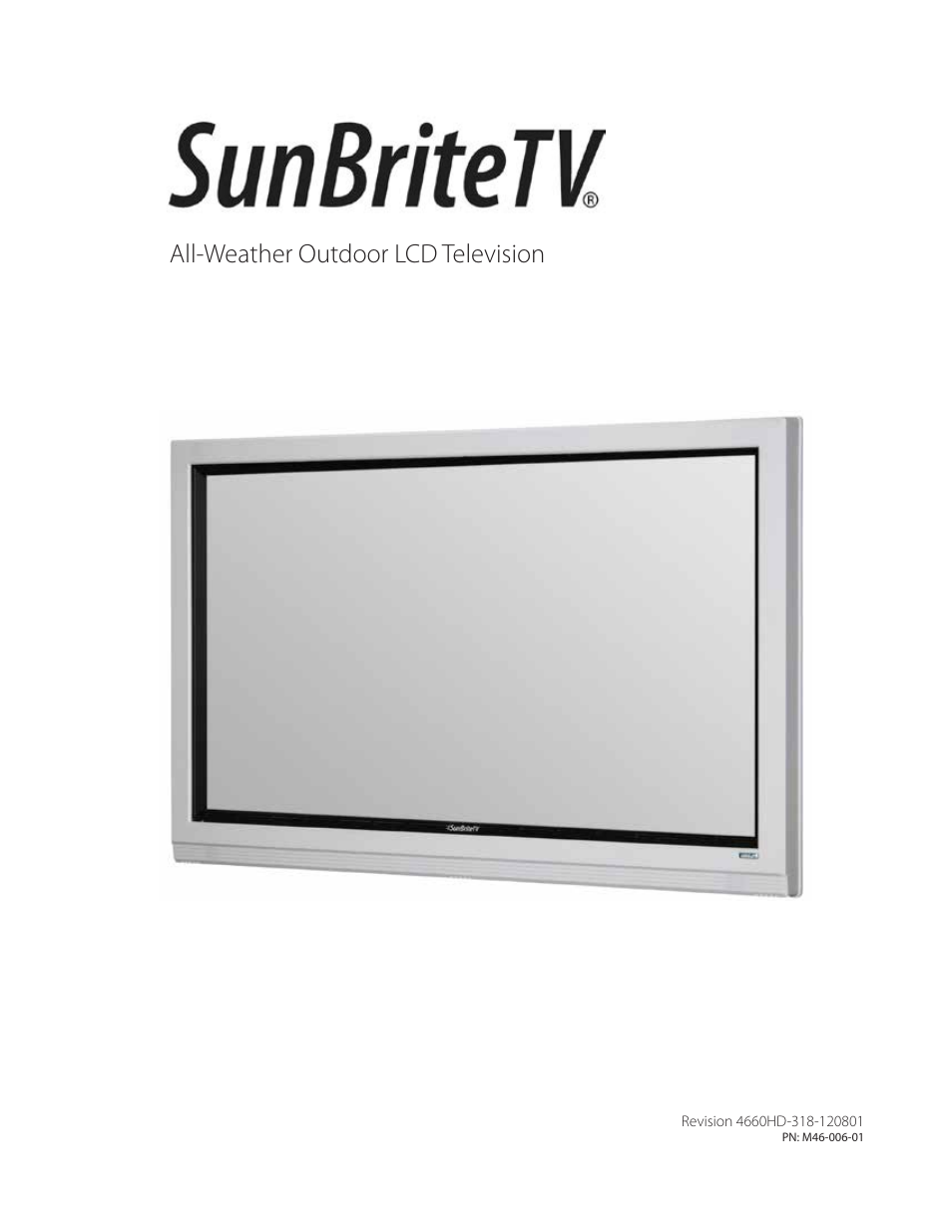 SunBriteTV 4660HD User Manual | 36 pages