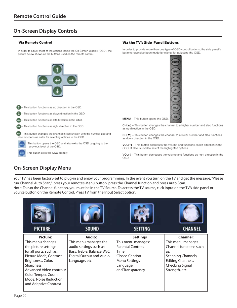 SunBriteTV SB-4707EST-P User Manual | Page 20 / 36