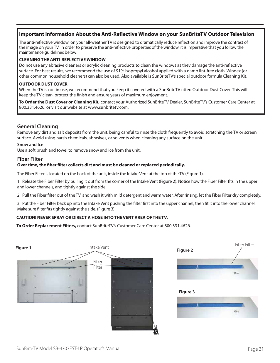 SunBriteTV SB-4707EST-P User Manual | Page 31 / 36