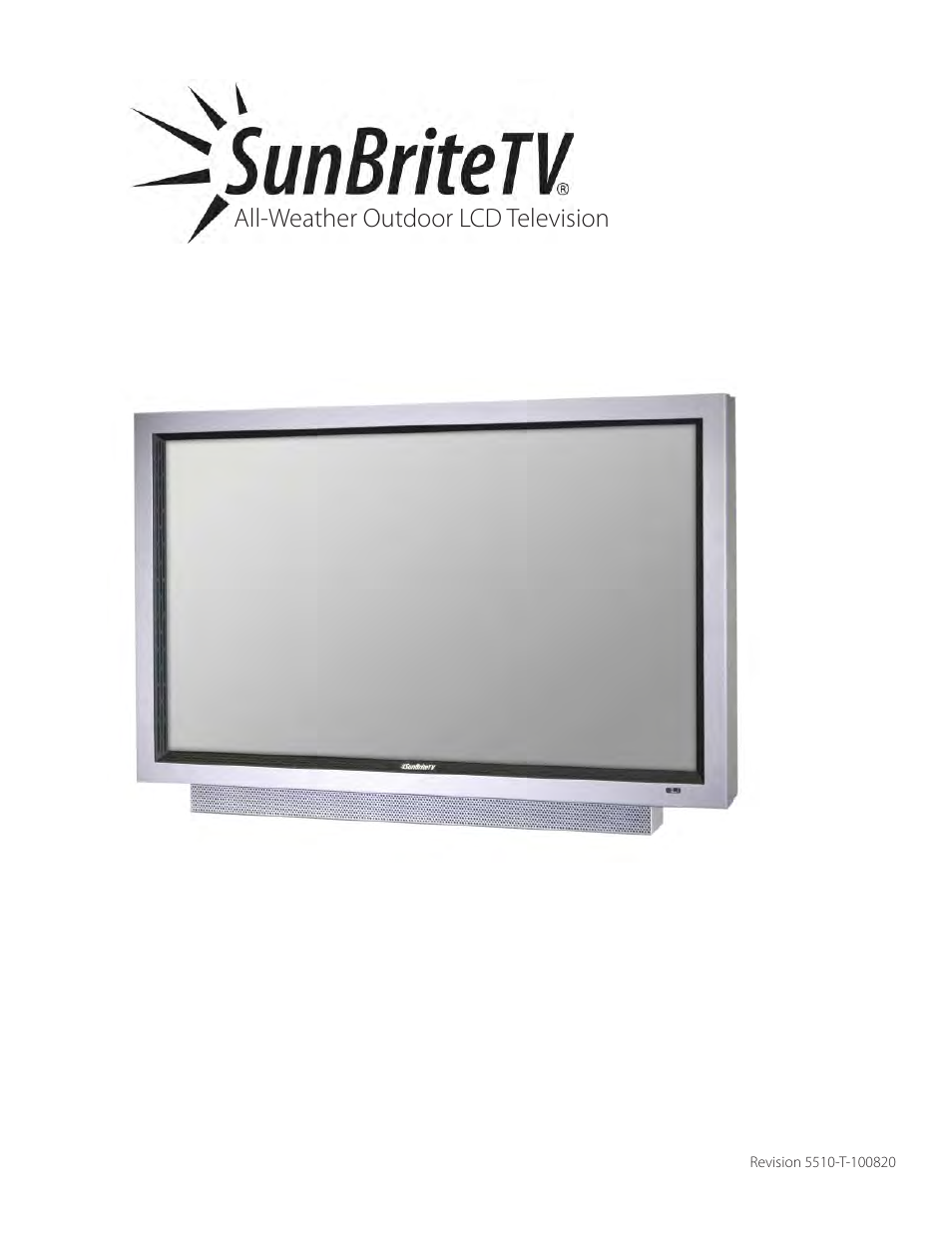 SunBriteTV 5510HD User Manual | 40 pages