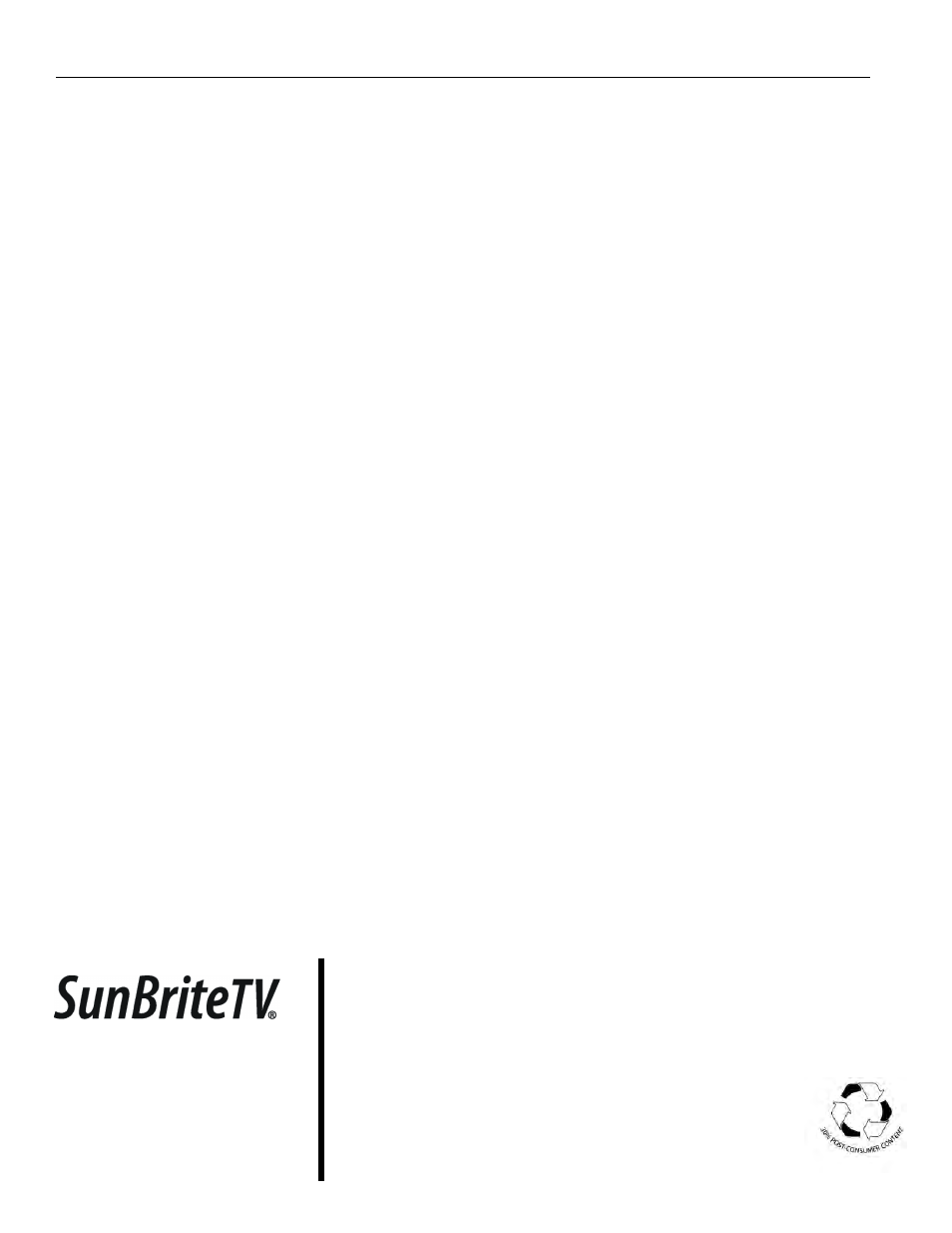 Sunbritetv, llc | SunBriteTV SB-WM32 Series User Manual | Page 12 / 12